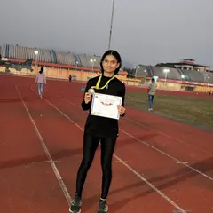 A proud moment for our athlete after securing a bronze medal in the 100m hurdles at the state championships.