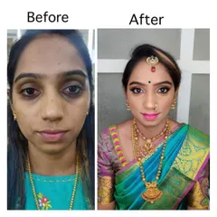 The magic of makeup is in the transformation. I focus on enhancing your natural beauty, evening out skin tone, defining your eyes, and adding that perfect touch of color to make you shine on your special day.