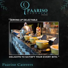 A closer look at our buffet counter, where we use a combination of ceramic pots and steel warmers to maintain the perfect temperature for each dish. This setup is both functional and aesthetically pleasing.