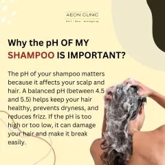 The pH of your shampoo is important. A balanced pH (between 4.5 and 5.5) helps keep hair healthy and prevents dryness and frizz.