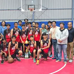 The champion Pitch Hawks celebrating their Season 2 victory with their coaches and proud parents. A true team effort.