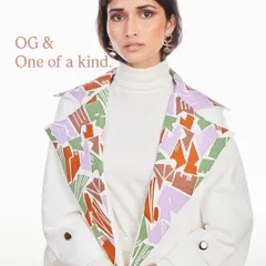 OG and one of a kind. The oversized lapels of this white trench coat are covered in my original, abstract artwork, making it a wearable masterpiece.