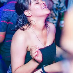 Lost in the music. This is what it looks like when you let go of all your worries on the dance floor at Drava Bar.