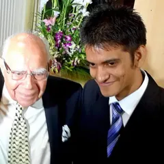 Another treasured moment with the legal titan, Ram Jethmalani Sir, whose career has been an inspiration.