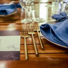 Treat your guests to a gourmet dining experience like no other. My catering services will leave them craving for more. Here, the table is set for an elegant private event.