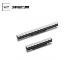 The Magnetic Track Diffuser 25mm provides soft, linear illumination. It's an excellent tool for creating ambient light within our flexible magnetic track system, complementing the focused beams of spotlights.