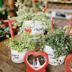 For Valentine's Day, gift a living memory. These adorable planters with heart-shaped trellises are perfect for showing someone your love will continue to grow.