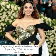 Get that radiant "pregnancy glow" without the bump. My Skin Brightening IV Drip is formulated to deliver instant radiance and a healthy, luminous complexion, perfect for a pre-event boost.