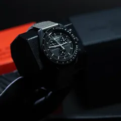 Beyond traditional luxury, we're deep in the hype game. This is the Omega x Swatch Moonswatch "Mission to Mercury," one of the most difficult to acquire pieces from the collection, available through our sourcing network.