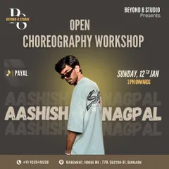 An announcement for one of our free, open choreography workshops. This poster for a class on the track 'Payal' is a great example of how we give back to the community and invite everyone to come dance.