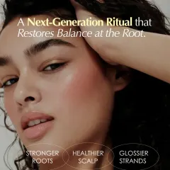 This next-generation ritual is designed to restore balance where it matters most: at the root. The result is a healthier scalp, which leads to stronger roots and glossier, more resilient hair strands.