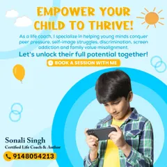 I specialize in helping young minds conquer peer pressure, self-image struggles, screen addiction, and family value misalignment. Let's work together to unlock their full potential.