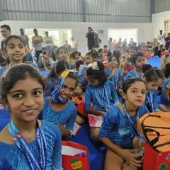 A snapshot from the 5th IGCI Artistic Gymnastics Invitational Meet. We are so proud of all our young athletes who participated, showcasing their hard work and dedication.