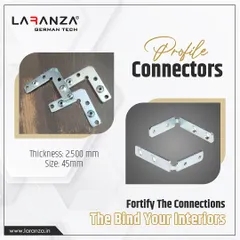 These profile connectors are designed to fortify the connections that bind your interiors. They provide strong, discreet joints for a clean and seamless finish.