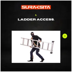 Mistake 3: Leaving ladders accessible in your yard. An unsecured ladder provides an easy route to second-story windows. Always store them in a locked shed or garage.