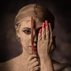 Art as inquiry. This is a shot from my photo-narrative 'The Creation of a Goddess', which examines the process of idol making in Kumartuli and its parallels with the construction of female identity. It reflects my approach to using dance and performance for philosophical exploration.