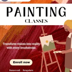 This flyer for our painting classes invites you to transform your visions into reality. We offer a creative space for everyone, from beginners holding a brush for the first time to experienced painters looking to refine their technique.