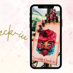 To complement the bride's side, we created a matching "Chorewale Check-in" desk for the groom's squad. These themed stations are a great way to make guests feel involved and build up the fun and competitive spirit of Indian weddings.