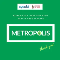 A big thank you to Metropolis Labs, our Health Care Partner for the Women's Day Treasure Hunt.