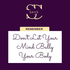 A powerful reminder that your mindset is key. I'm here to be your cheerleader and help you build a positive relationship with your body, one outfit at a time.