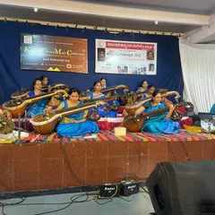 I believe music is for sharing, and I am incredibly proud to see my students perform on stage. This was a wonderful performance by an ensemble of eight of my students for the KCMC Haridasa Sangeetotsava at Malleswaram Ramamandira.