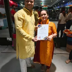 I am honored to award this certificate to a dedicated student. She has shown immense growth and is now a qualified instructor, ready for her own teaching journey.
