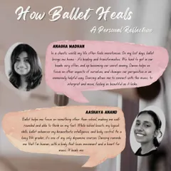 In our blog series, we explore how ballet heals. Two of our students, Anagha and Aashaya, share their personal reflections on how dance provides focus, relief, and a deep connection to themselves in a chaotic world.