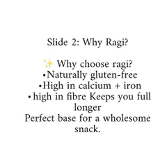 An infographic explaining the benefits of Ragi, the star ingredient in my healthy Ragi Chivda snack.