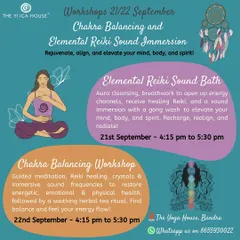 This weekend, I am hosting two transformative energy healing workshops. The Elemental Reiki Sound Bath includes aura cleansing and breathwork, while the Chakra Balancing Workshop uses guided meditation, crystals, and sound frequencies to restore your energy flow.