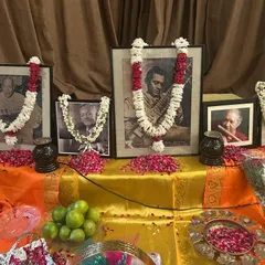 Celebrating Guru Purnima is a humbling experience. This altar, with pictures of my Gurus, is a reminder of the knowledge and wisdom they bestowed upon me, for which I am eternally grateful.