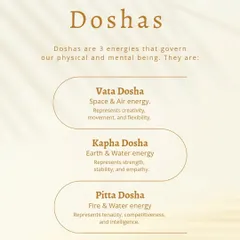 The Doshas are the three fundamental energies that govern our physical and mental being. Vata is the energy of movement, Pitta is the energy of digestion and metabolism, and Kapha is the energy of lubrication and structure. Knowing your unique constitution is key to maintaining balance.