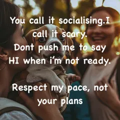 What you call socializing, I might find terrifying. Forcing a puppy into overwhelming situations can create fear and anxiety. I teach owners how to read their dog's body language and introduce them to new things at a pace they are comfortable with.