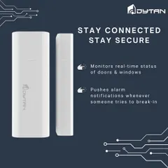 Stay connected and secure with our smart contact sensors. They monitor the real-time status of doors and windows, pushing alarm notifications if someone tries to break in.