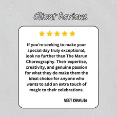 "Their expertise, creativity, and genuine passion make them the ideal choice." We pour our hearts into every choreography to add that extra touch of magic to your celebration.