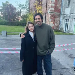 A wonderful moment with the talented Arjun Rampal on the set of "Crakk" in Poland. It was a pleasure to style his character's rugged and layered looks for the film.