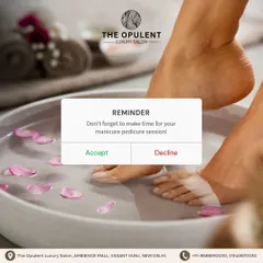 This is your gentle reminder to make time for your hands and feet. A relaxing manicure and pedicure session is the perfect way to treat yourself after a long week.
