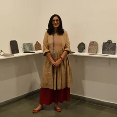 A birthday post for artist Pushpamala N., a key figure in Indian contemporary art known for her photo-performances.