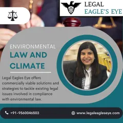 Featuring Advocate Sapna Malik, this image highlights our expertise in environmental law and climate-related legal issues. We offer commercially viable strategies to tackle legal challenges involved in environmental compliance.