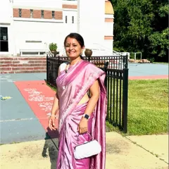 A pleasant surprise to be tagged by a client in the US. She is wearing a shaded pink silk saree that she sent to me for custom Kutchwork embroidery.