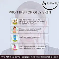 Here are some professional tips for managing oily skin. Key strategies include using oil-free products, cleansing twice daily with a gentle formula, and never skipping a gel-based sunscreen to protect your skin without clogging pores.