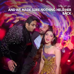 She let go, and we made sure nothing held her back. Our job is to create a space where the couple and their guests can celebrate without a single worry.