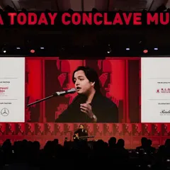 Speaking at the India Today Conclave in Mumbai. It was a huge honor to be on this platform, sharing my thoughts on taking Indian Classical Music to the masses through fusion and innovation.