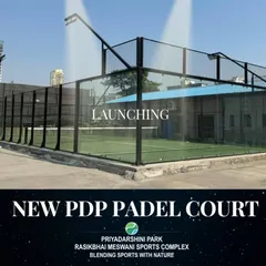 I am excited to announce the launch of our brand new PDP Padel Court. It features a modern design with floodlights for evening games, giving you a top tier playing experience right here in the park.