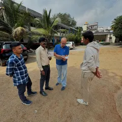On-site planning for our government school initiative. We work closely with school officials and our infrastructure partners to design and build facilities that give kids a real feel for the game.