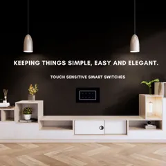 We believe in keeping things simple, easy, and elegant. Our touch-sensitive smart switches embody this philosophy, offering intuitive control with a clean, sophisticated look that enhances any room.