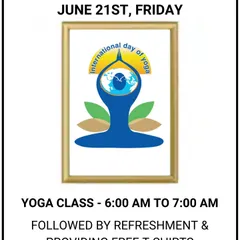 We celebrate International Yoga Day with a special morning yoga class for the entire community. It is a day to honor the global tradition of yoga, followed by refreshments and fellowship.