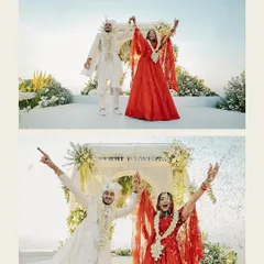 A fairytale wedding at the Holiday Inn in Goa. Creating a beach-proof, radiant makeup look for Muskaan was a joy.