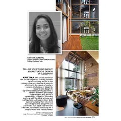 In this interview feature, I explain my studio's design philosophy. I discuss our focus on re-purposing indigenous building systems for contemporary use and our commitment to design through research and experimentation.