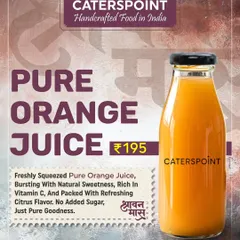 Observing Shravan? Our Pure Orange Juice is a perfect vrat-friendly beverage. It's made with 100% sattvic ingredients and has no onion or garlic.