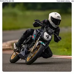 Poojita AK, a 15-year-old motorsports athlete from our academy, in action. Her journey from a rookie to a national competitor shows what is possible with dedication and the right guidance.